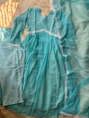 AUTHENTIC BLUE (ANARKALI) - Premium Anarkali from shoppers trend - Just Rs. 899! Shop now at shoppers trend
